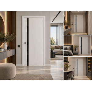 Двері OPAL White Matte Modern Interior SL-GD